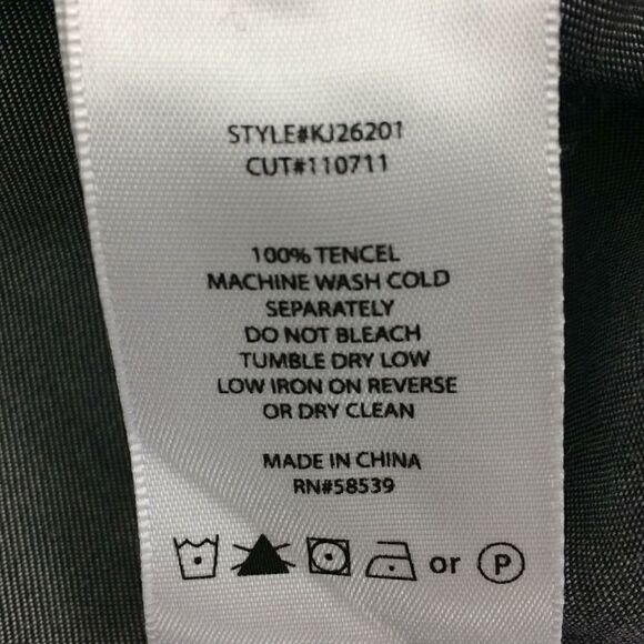 Kut from the Kloth gray chambray zip up Tencel jacket-L - Picture 8 of 8